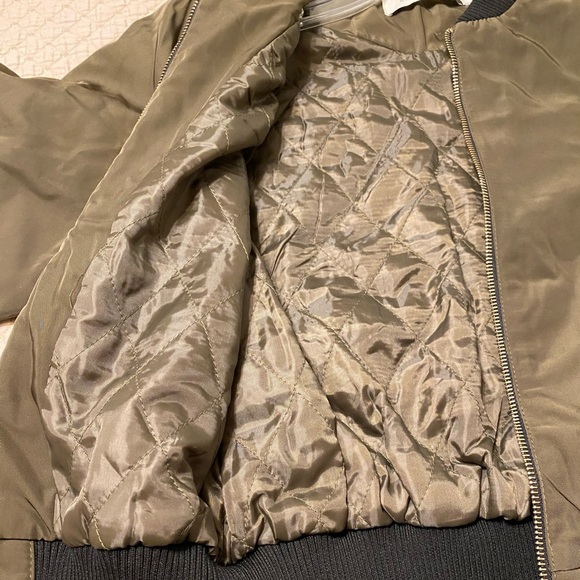 bishop + young Olive Green Bomber Jacket - Picture 5 of 5